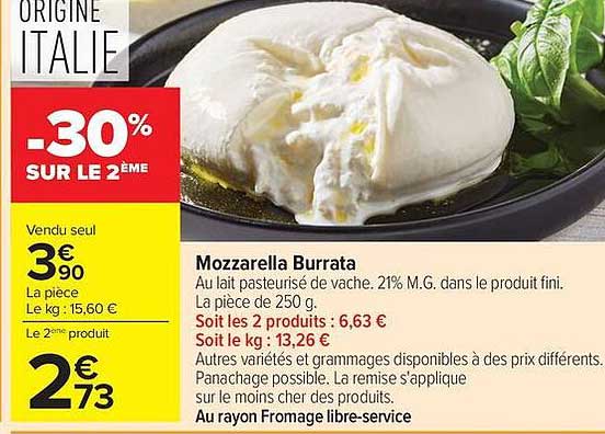 Mozzarella Burrata