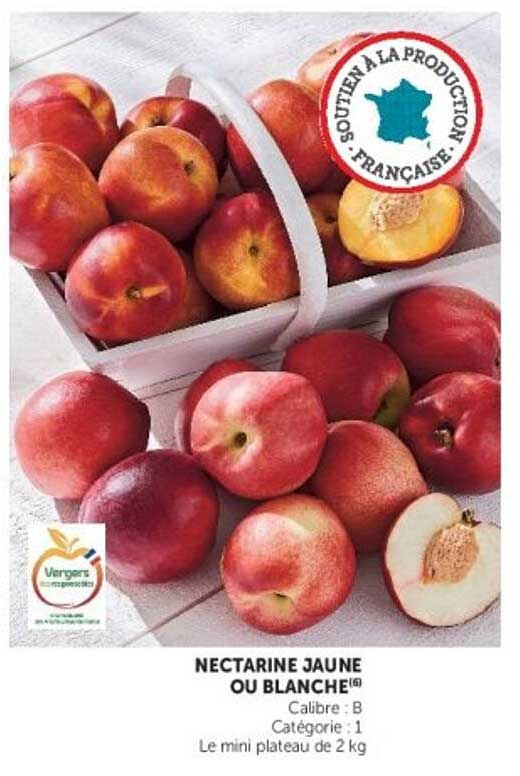 NECTARINE JAUNE OU BLANCHE