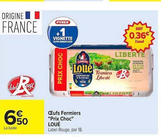 Œufs Fermiers "Prix Choc" LOUE