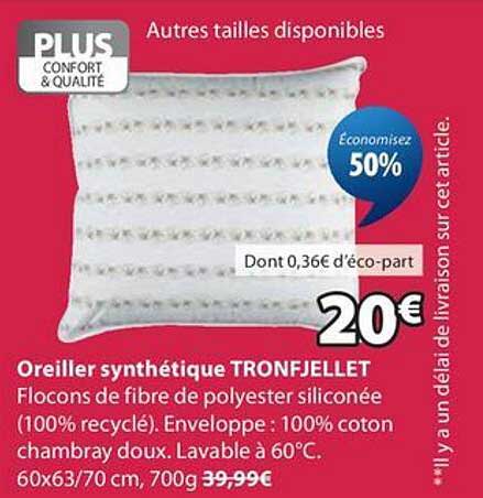 Oreiller synthétique TRONFJELLET
