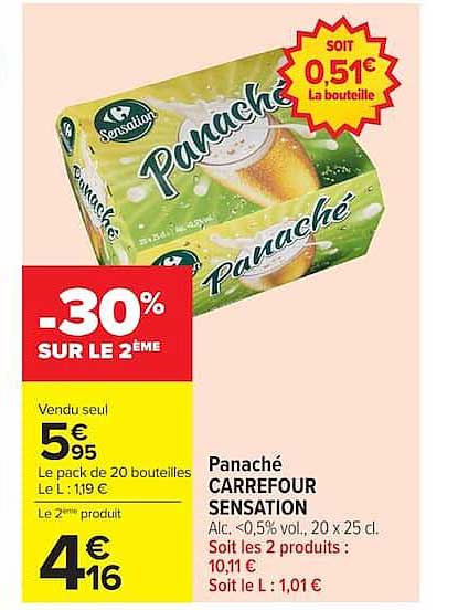 Panaché CARREFOUR SENSATION