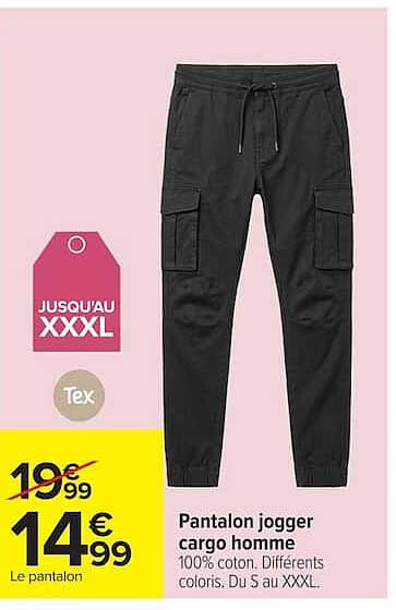 Pantalon jogger cargo homme