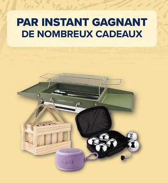 PAR INSTANT GAGNANT DE NOMBREUX CADEAUX