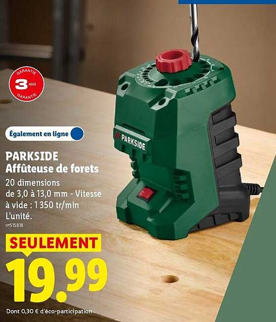 PARKSIDE Affûteuse de forets