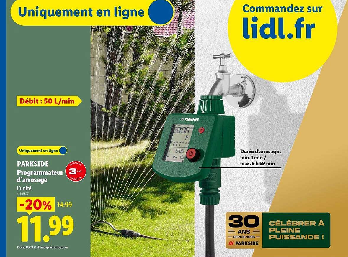 PARKSIDE Programmateur d’arrosage