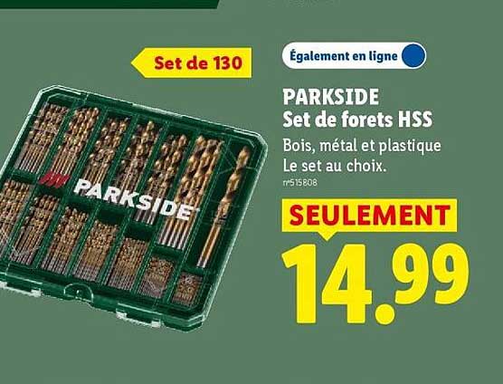 PARKSIDE Set de forets HSS