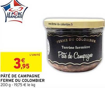 PÂTÉ DE CAMPAGNE FERME DU COLOMBIER