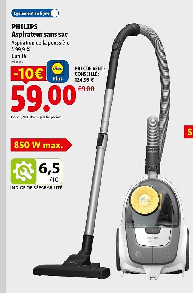 PHILIPS Aspirateur sans sac