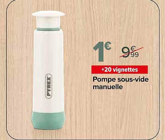 Pompe sous-vide manuelle