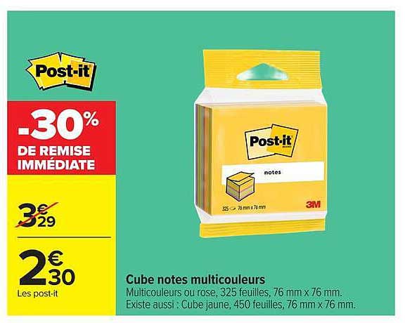 Post-it -30% de remise immédiate
