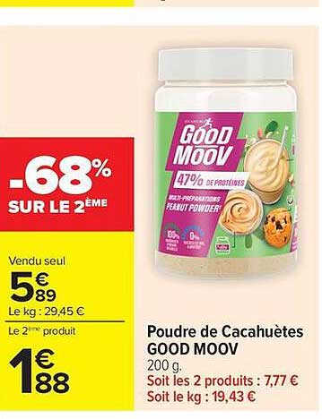 Poudre de Cacahuètes GOOD MOOV