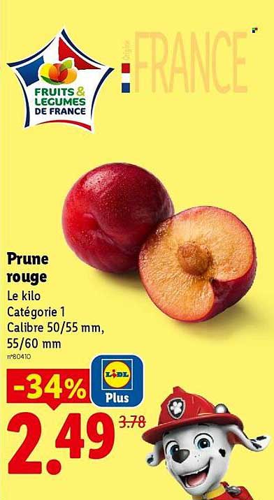 Prune rouge