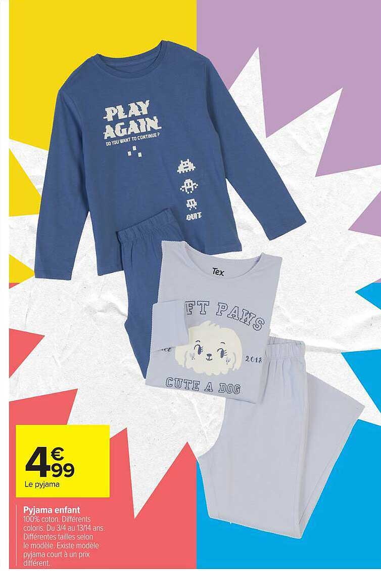 Pyjama enfant