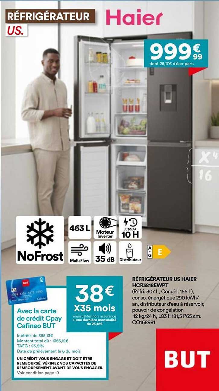 RÉFRIGÉRATEUR US. Haier