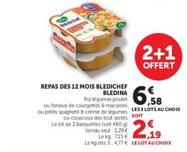 REPAS DES 12 MOIS BLEDICHEF BLEDINA
