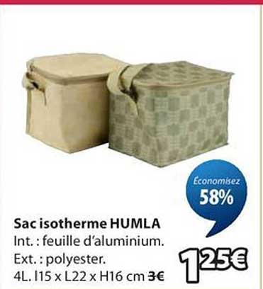 Sac isotherme HMLA
