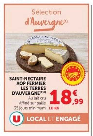 SAINT-NECTAIRE AOP FERMIER LES TERRES D'AUVERGNE (2H)