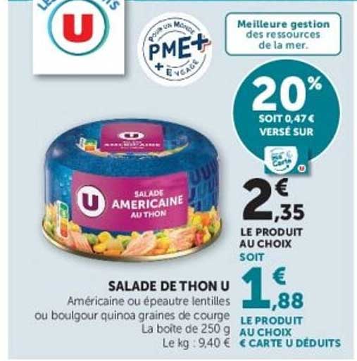 SALADE DE THON U