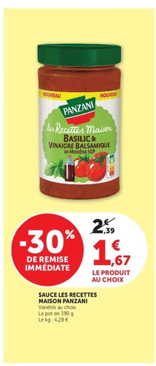SAUCE LES RECETTES MAISON PANZANI