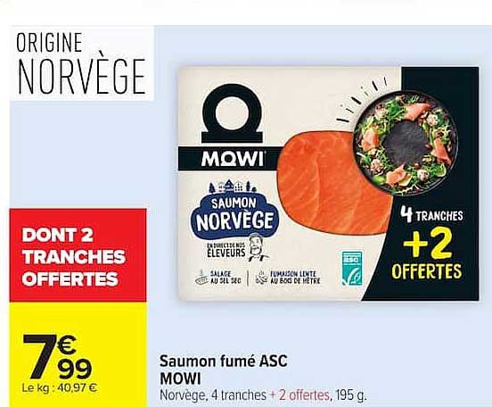 Saumon fumé ASC MOWI