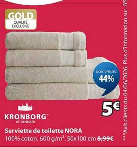 Serviette de toilette NORA