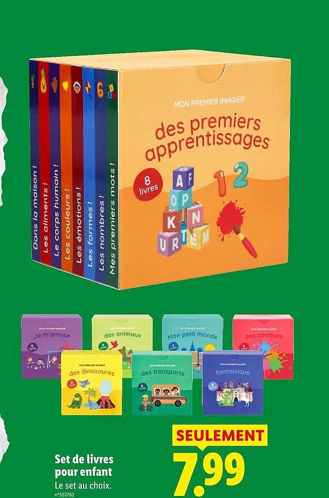 Set de livres pour enfant