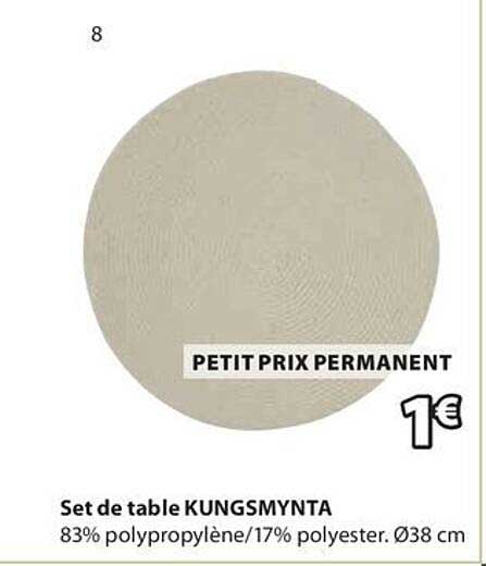 Set de table KUNGSMYNTA