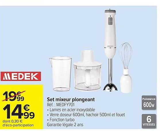Set mixeur plongeant