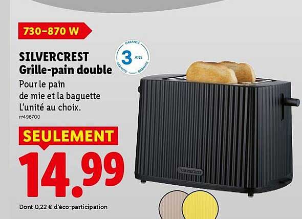SILVERCREST Grille-pain double