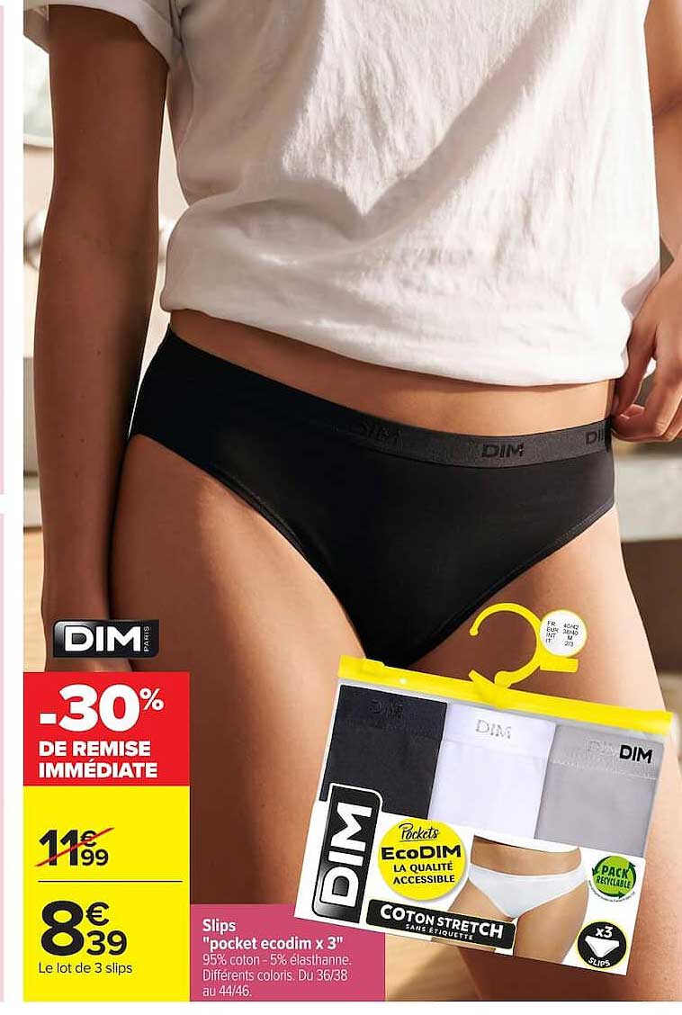 Slips "pocket ecodim x 3"
