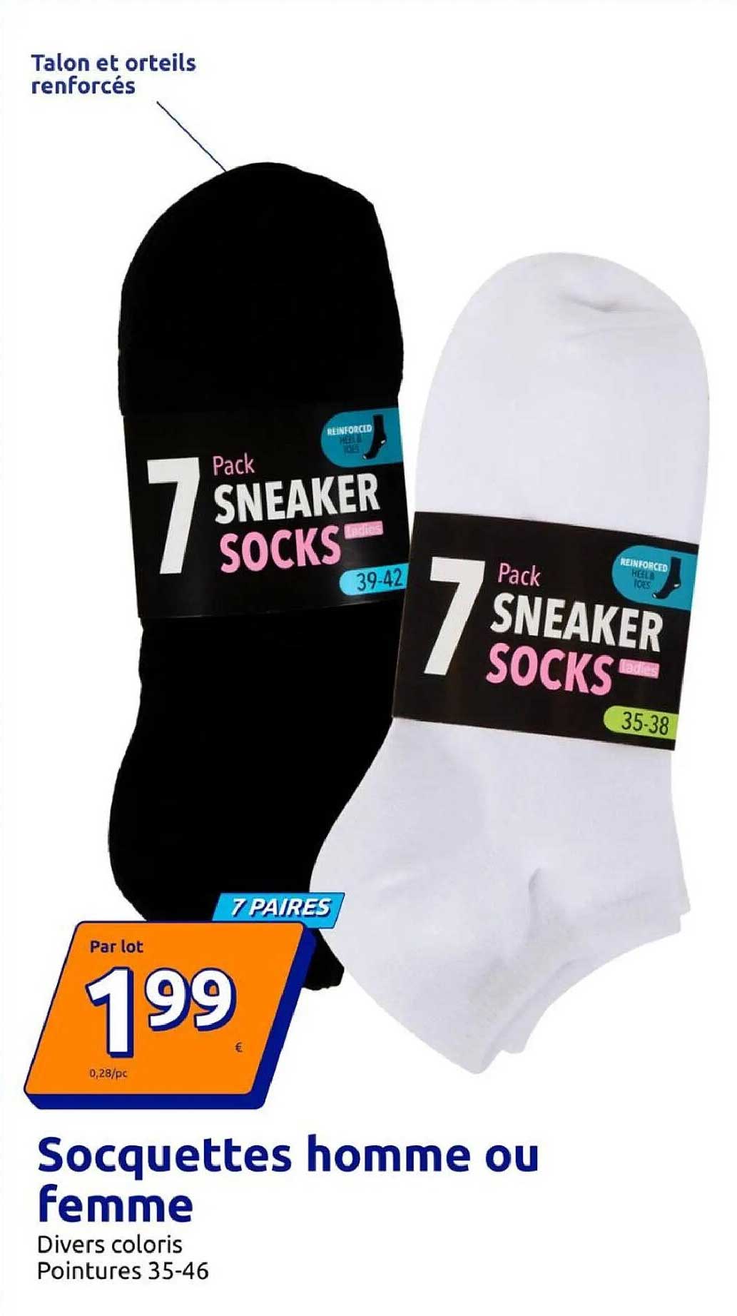Socquettes homme ou femme