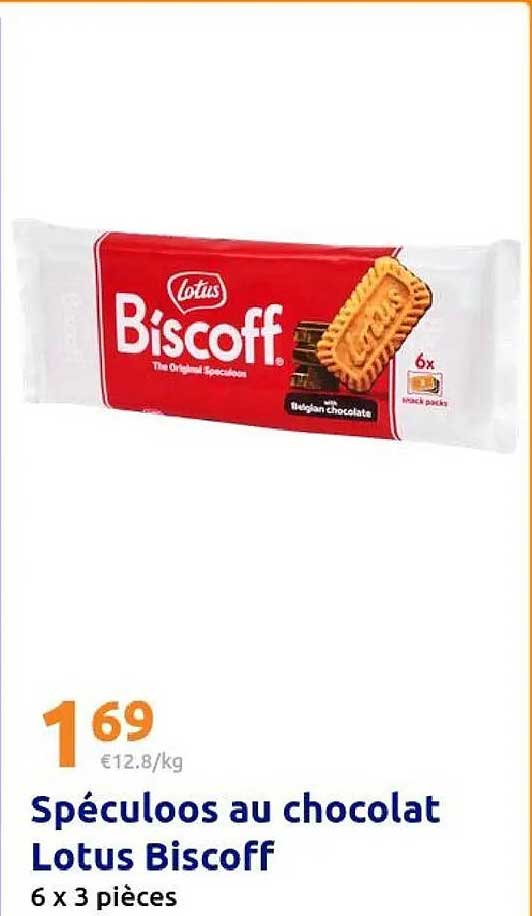 Spéculoos au chocolat Lotus Biscoff