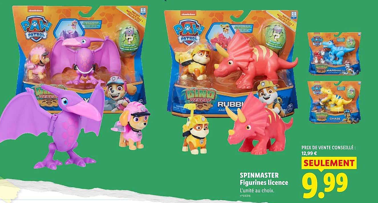 SPINMASTER Figurines licence L'unité au choix.