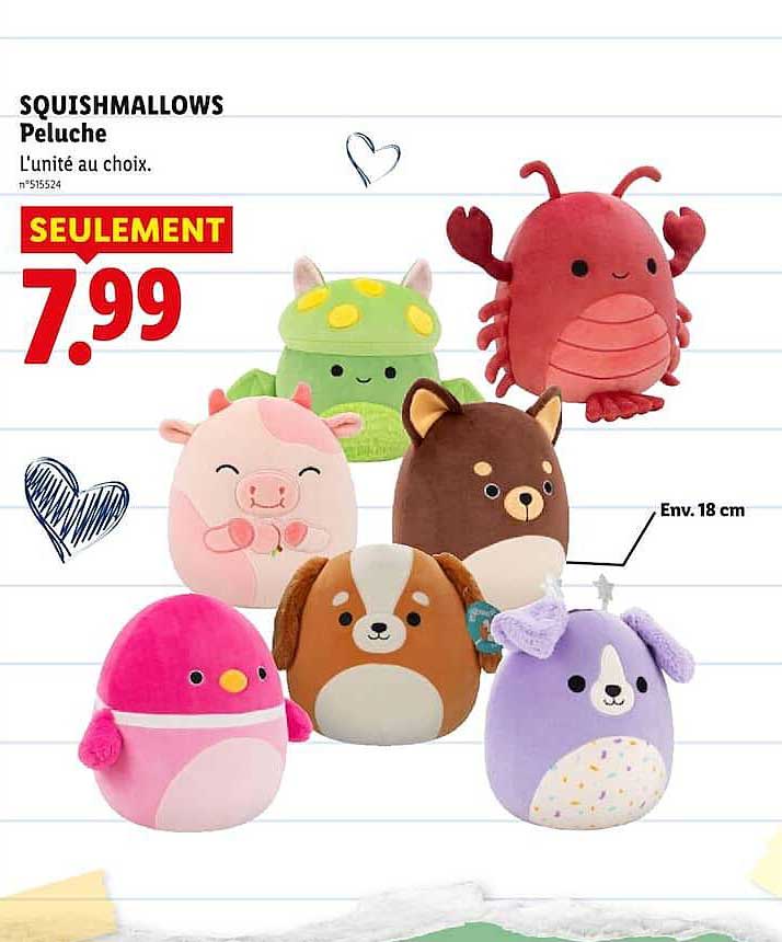 SQUISHMALLOWS Peluche
