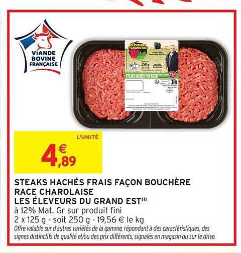 STEAKS HACHÉS FRAIS FAÇON BOUCHÈRE RACE CHAROLAISE LES ÉLEVEURS DU GRAND EST(1)