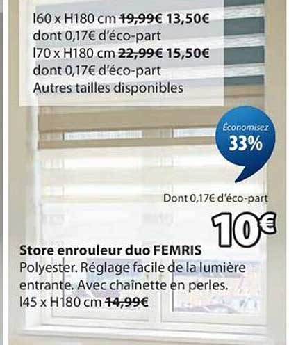 Store enrouleur duo FEMRIS