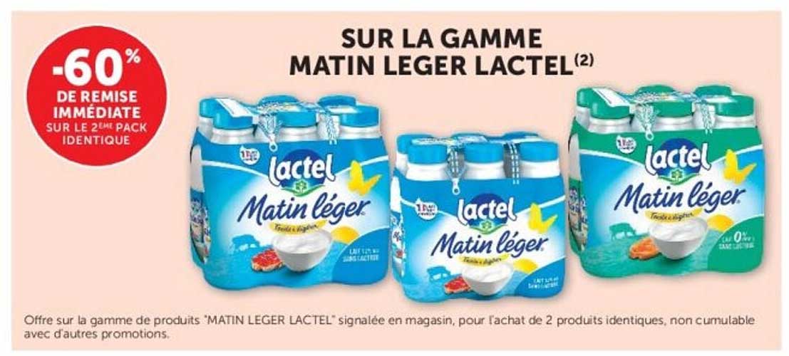 SUR LA GAMME MATIN LEGER LACTEL