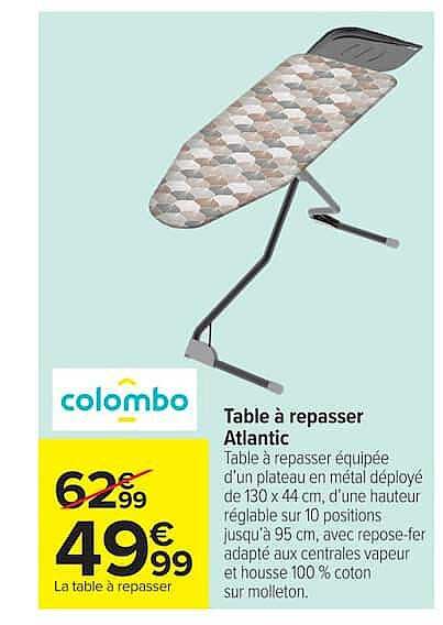 Table à repasser Atlantic