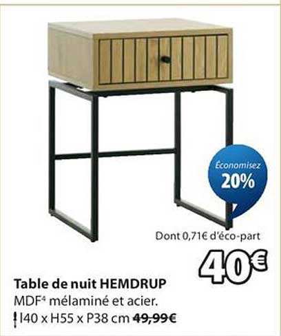 Table de nuit HEMDRUP
