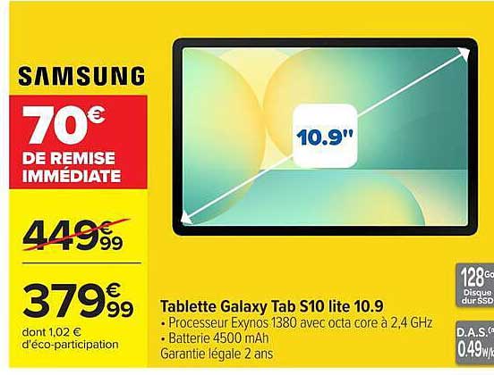 Tablette Galaxy Tab S10 lite 10.9
