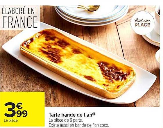 Tarte bande de flan