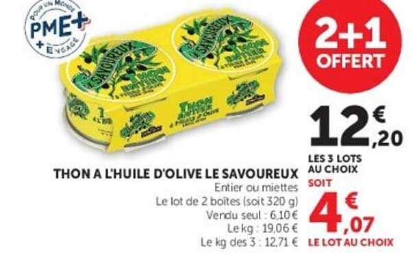 THON A L'HUILE D'OLIVE LE SAVOUREUX