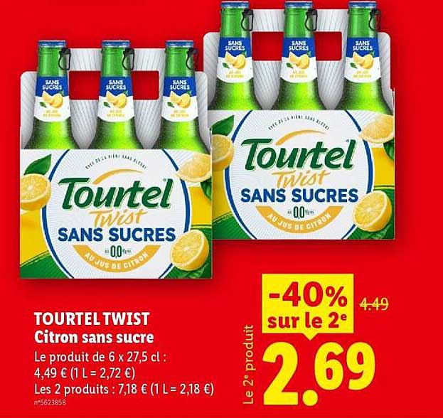 TOURTEL TWIST Citron sans sucre