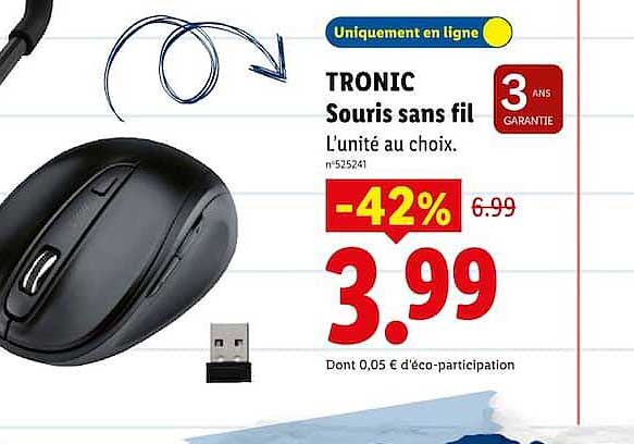 TRONIC Souris sans fil