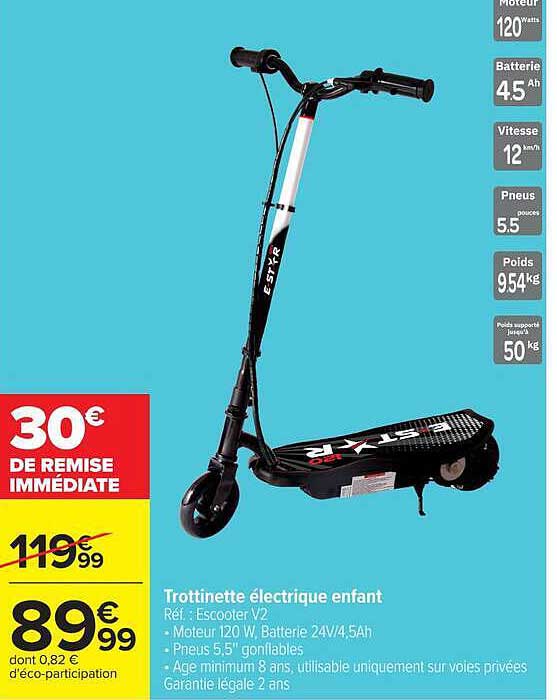 Trottinette électrique enfant