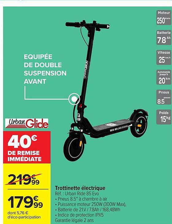 Trottinette électrique Urban Glide
