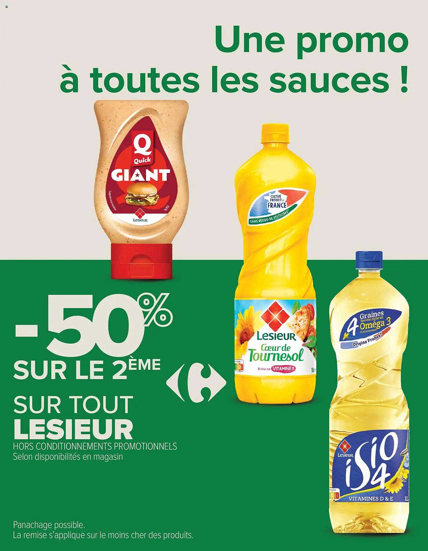 Une promo à toutes les sauces !