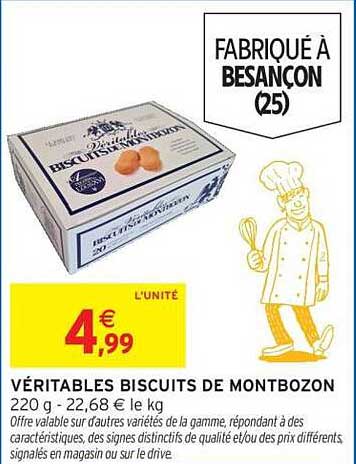 VÉRITABLES BISCUITS DE MONTBOZON