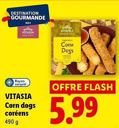 VITASIA Corn dogs coréens 490 g