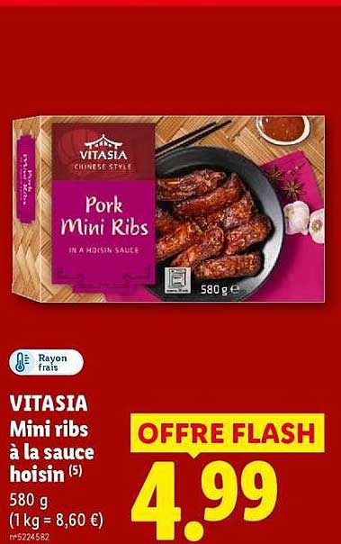 VITASIA Mini ribs à la sauce hoisin (5) 580 g